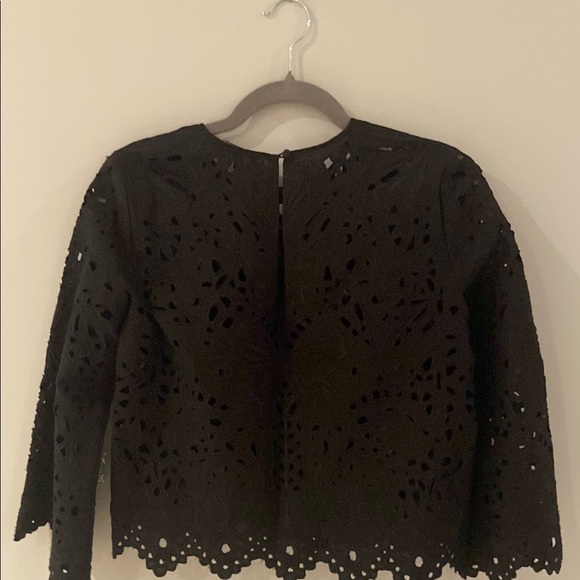 Black Lace blouse by Theory - Picture 6 of 8